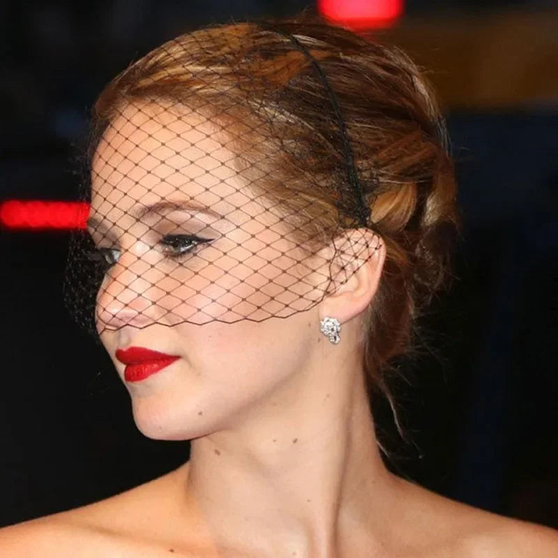 Opaska do włosów z siatką