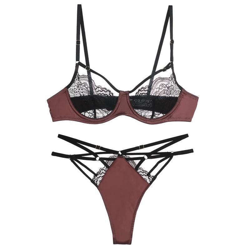 Paseczkowy komplet bielizny