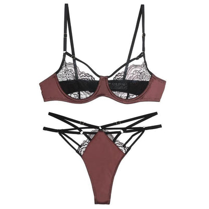 Paseczkowy komplet bielizny