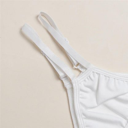 Paseczkowy komplet z haftem