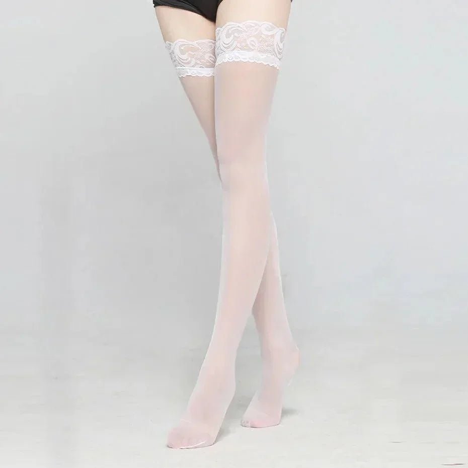 Pończochy z koronką