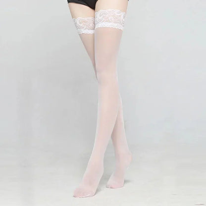 Pończochy z koronką