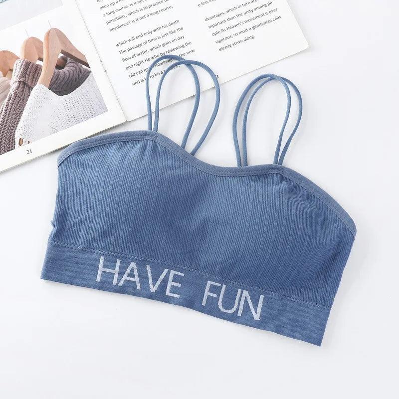 Prążkowany biustonosz sportowy