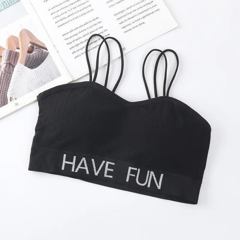 Prążkowany biustonosz sportowy