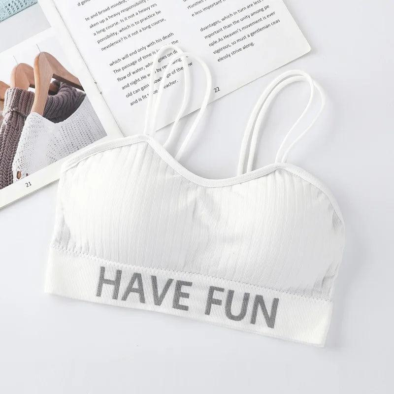 Prążkowany biustonosz sportowy