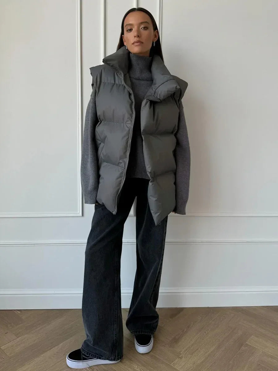 Puchowa kamizelka damska