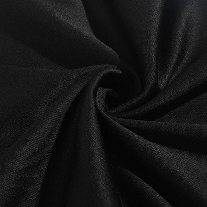 Rozciągliwe damskie spodnie z wysokim stanem i rozszerzanymi nogawkami