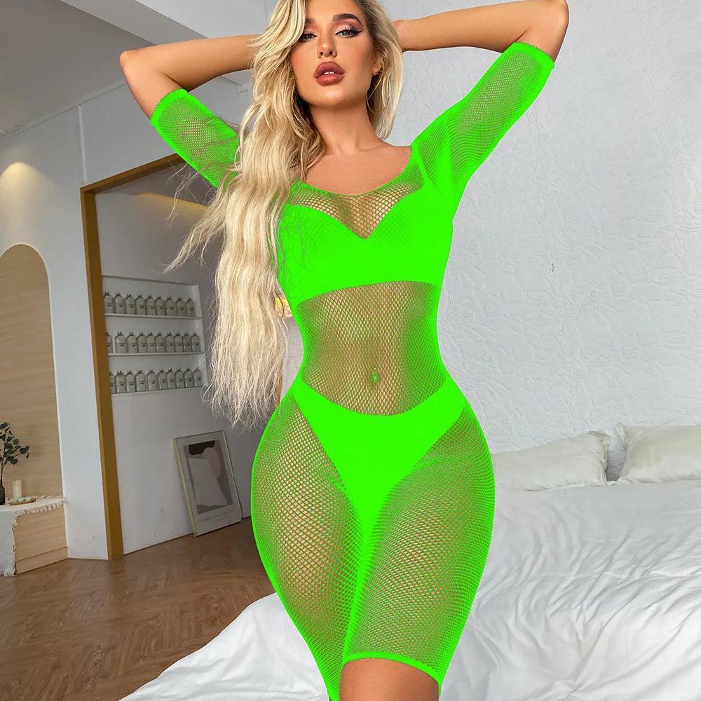 Różnokolorowe bodystocking