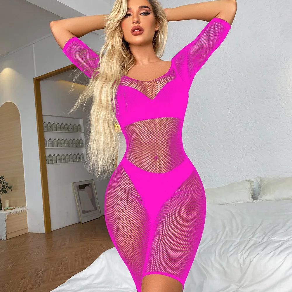 Różnokolorowe bodystocking