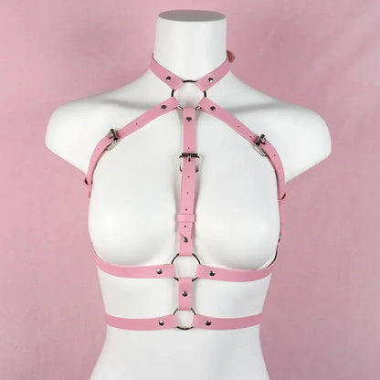 Różowy harness