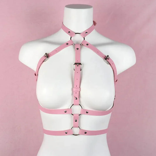 Różowy harness