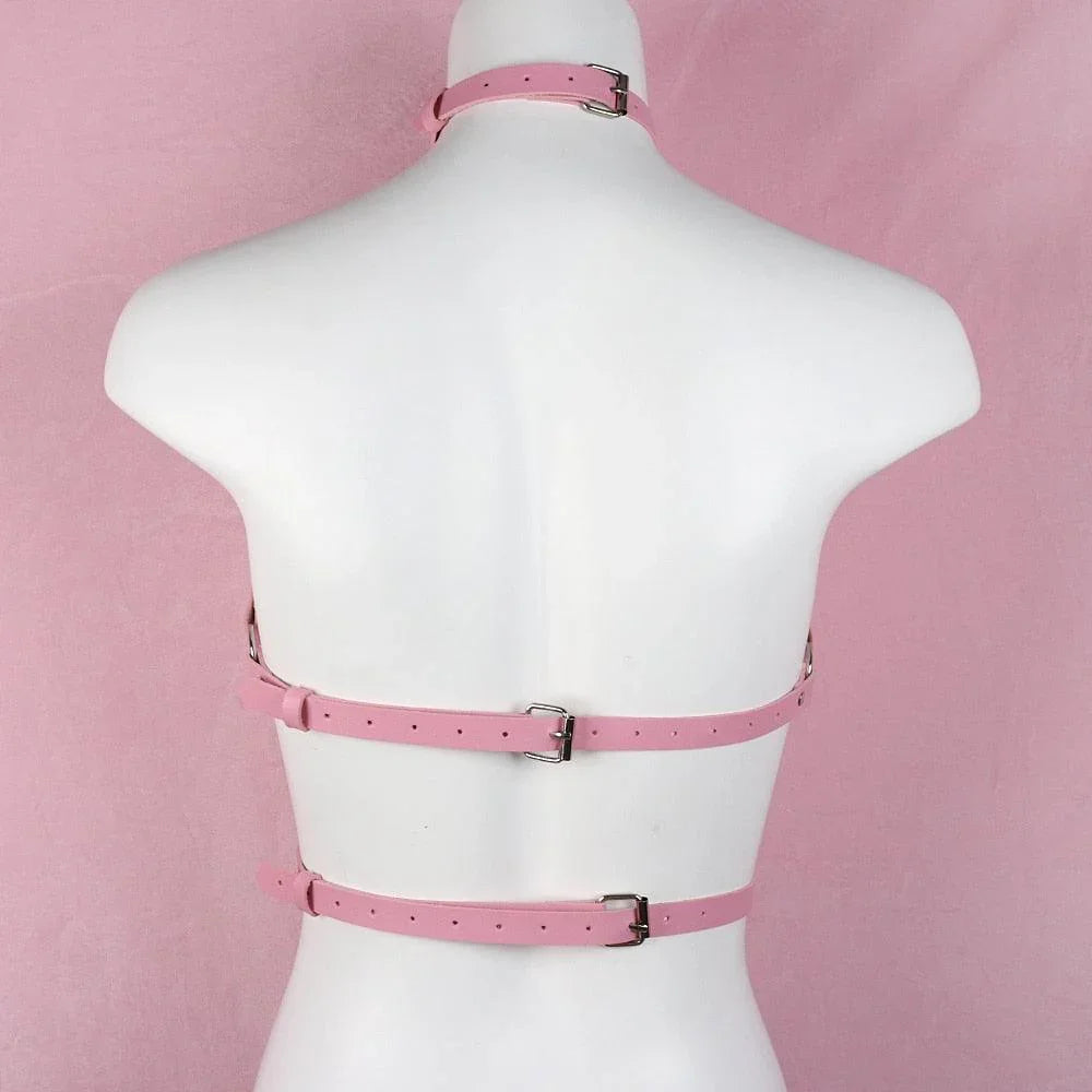 Różowy harness