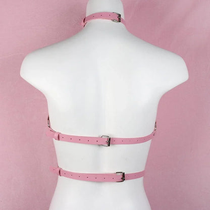 Różowy harness