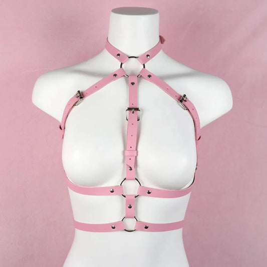Różowy harness