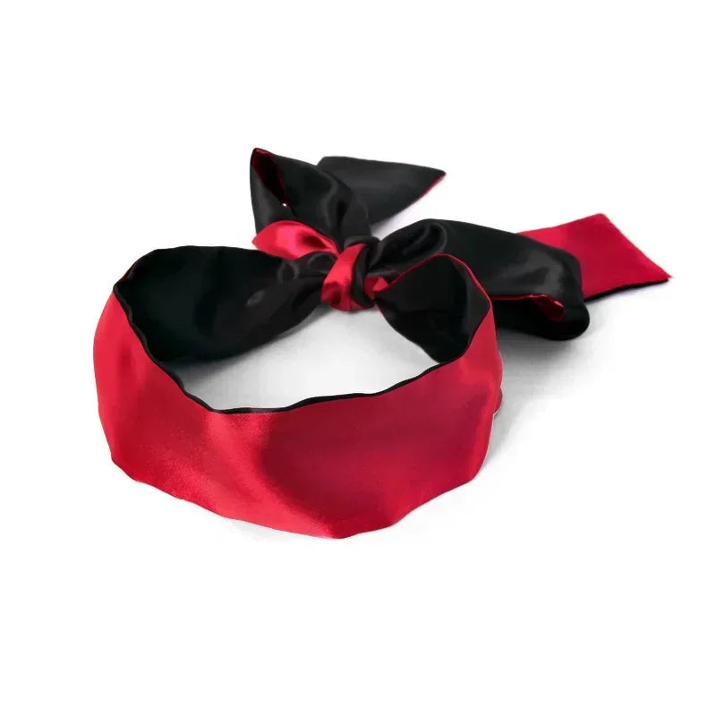 Satynowa wiązana opaska na oczy