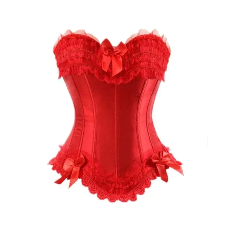 Satynowy gorset plus size