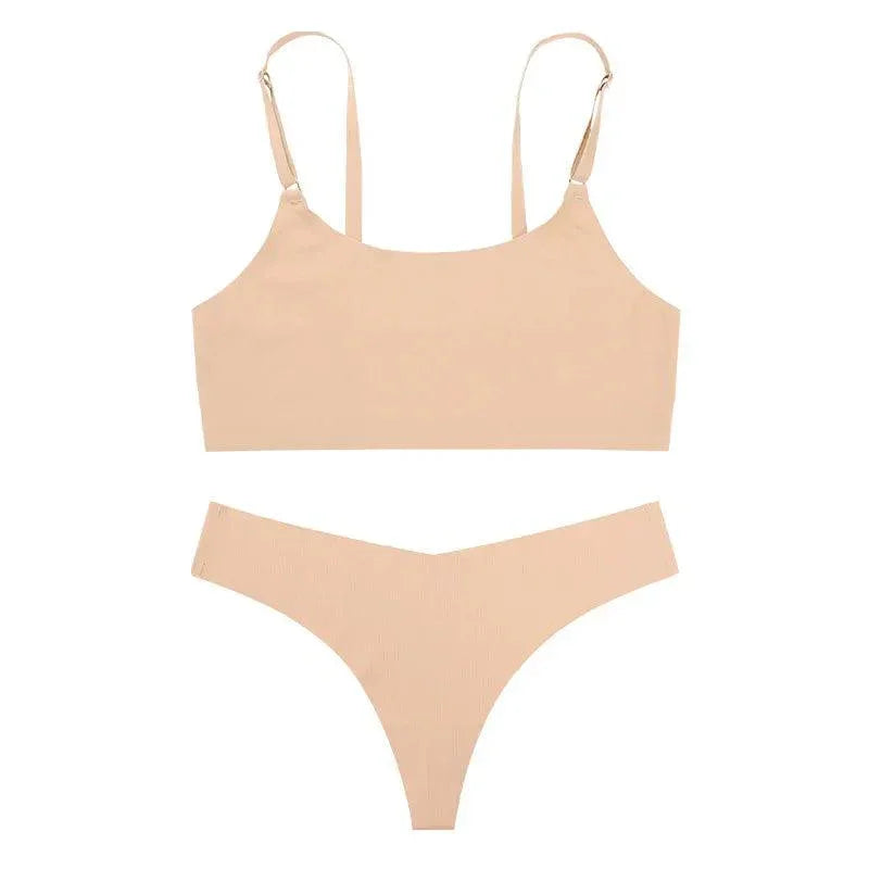 Satynowy zestaw bielizny bezszwowej