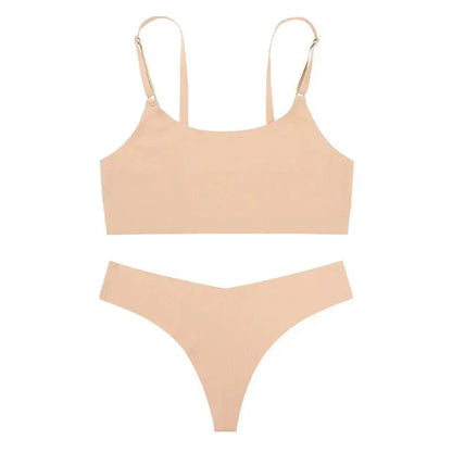 Satynowy zestaw bielizny bezszwowej