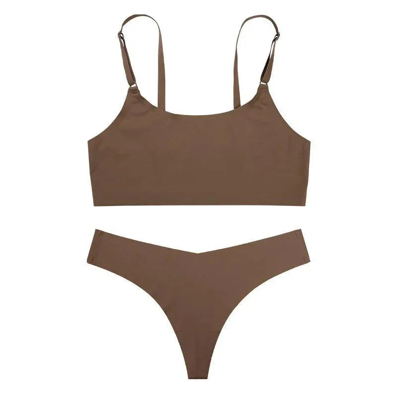 Satynowy zestaw bielizny bezszwowej