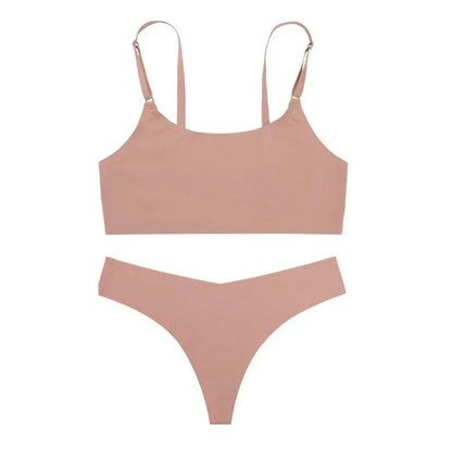 Satynowy zestaw bielizny bezszwowej