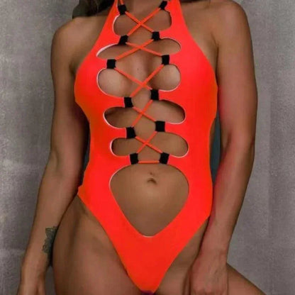 Seksowny jednoczęściowy strój kąpielowy