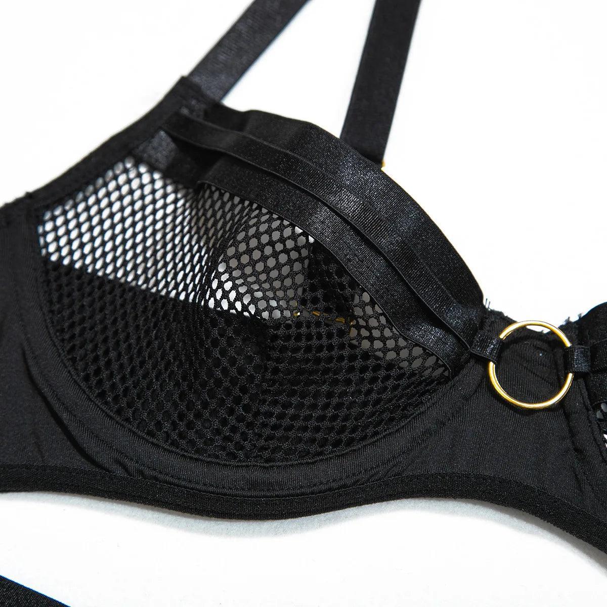 Siateczkowy zestaw bielizny