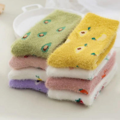 Skarpety damskie w owoce