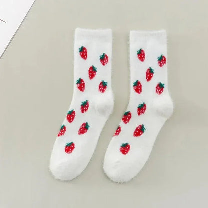Skarpety damskie w owoce