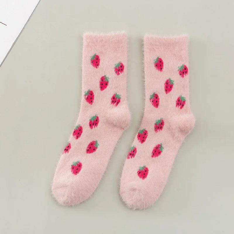 Skarpety damskie w owoce