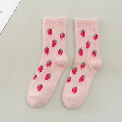 Skarpety damskie w owoce