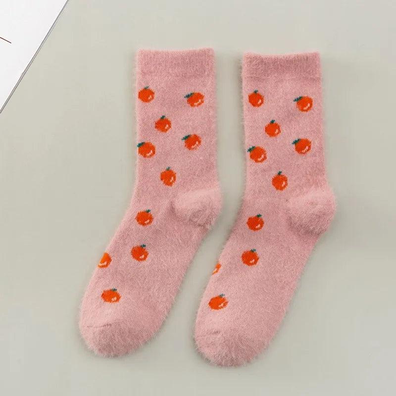 Skarpety damskie w owoce