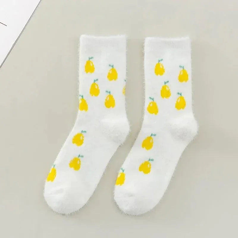 Skarpety damskie w owoce