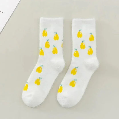 Skarpety damskie w owoce