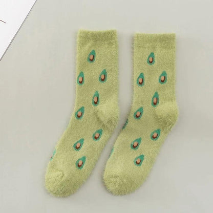 Skarpety damskie w owoce