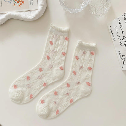 Skarpety damskie w pastelowych kolorach