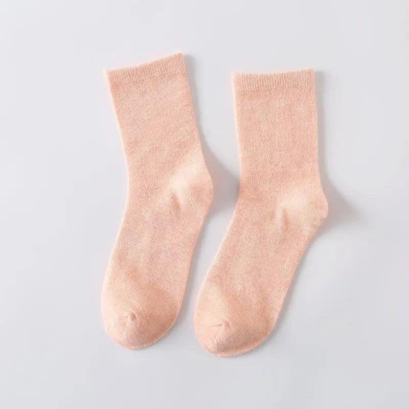 Skarpety gładkie w pastelowe kolory