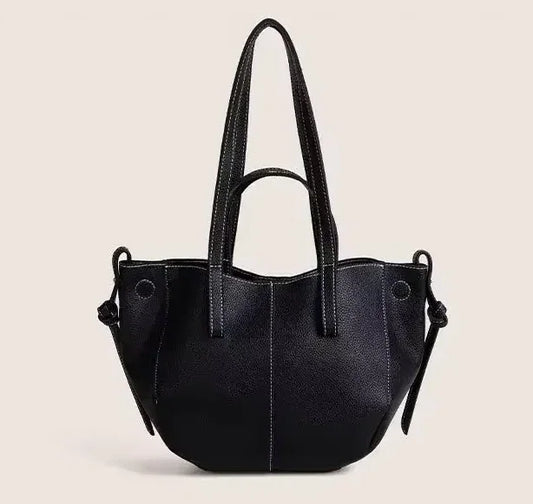 Skórzana mała torba shopper - Zolaro.pl