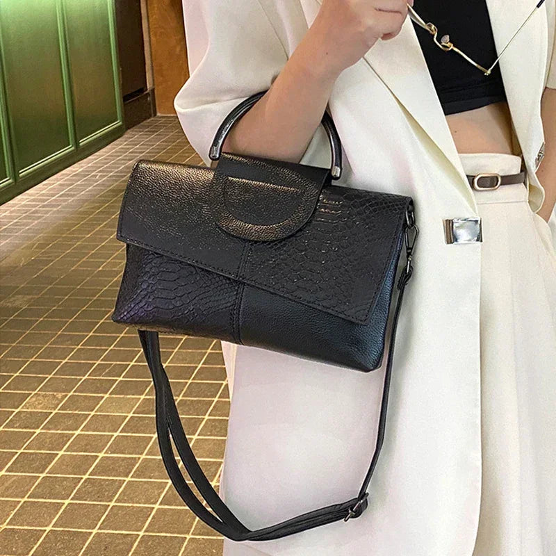 Skórzana torba kopertowa