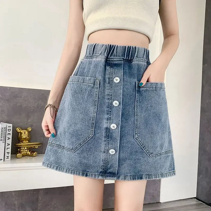 Spódnica jeansowa z kieszeniami