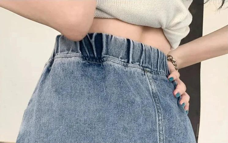 Spódnica jeansowa z kieszeniami