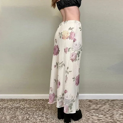 Spódnica maxi w kwiaty