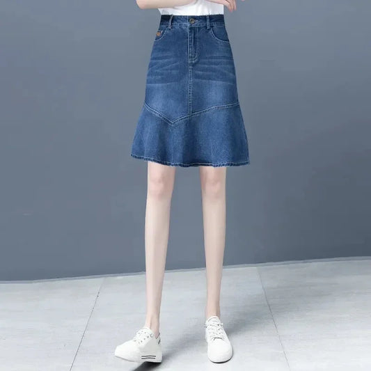 Spódnica midi denim