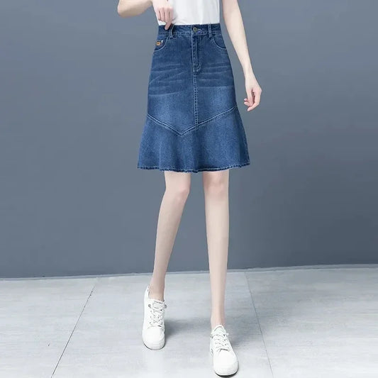 Spódnica midi denim