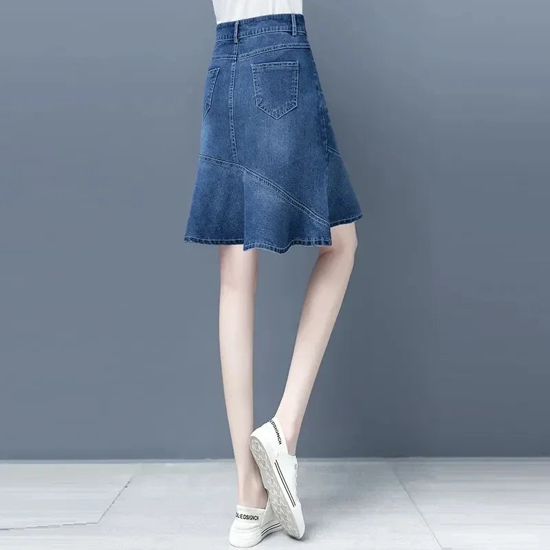 Spódnica midi denim