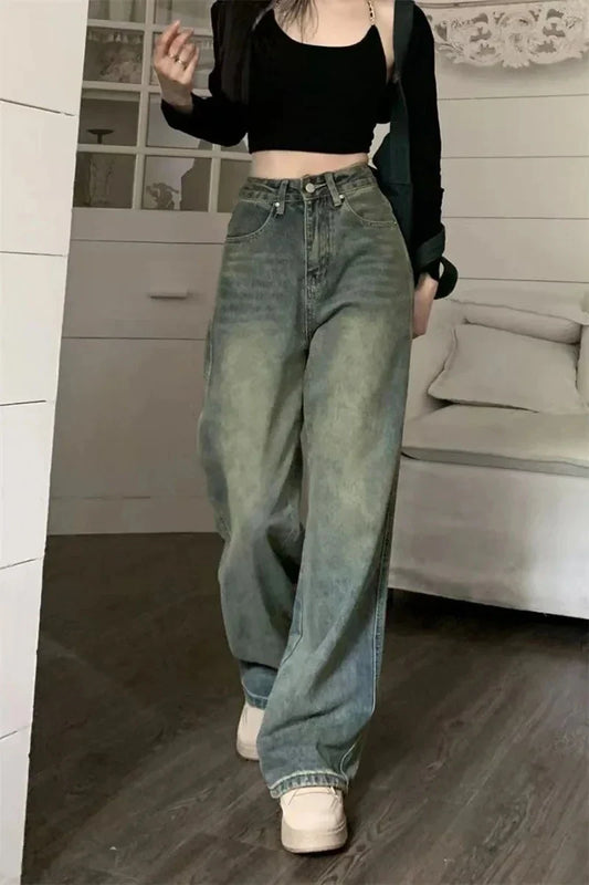 Spodnie jeansowe damski w stylu retro - Zolaro.pl
