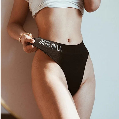 Sportowe majtki z wysokim stanem