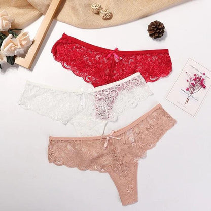 Stringi koronkowe 3 szt.