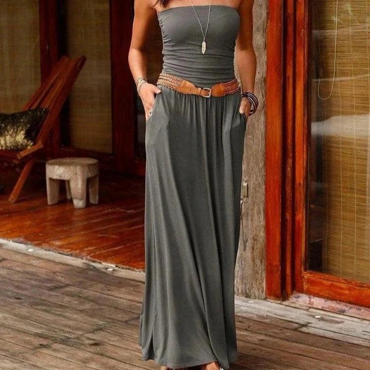 Sukienka bez ramiączek