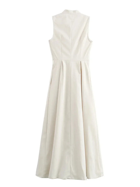 Sukienka maxi bez rękawów