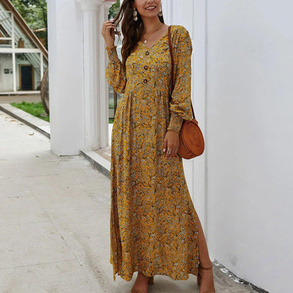 Sukienka maxi w kwiatowy wzór